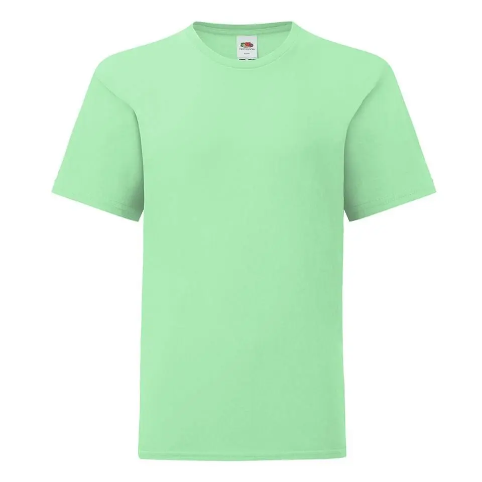Mint children's t-shirt in combed cotton Fruit of the Loom