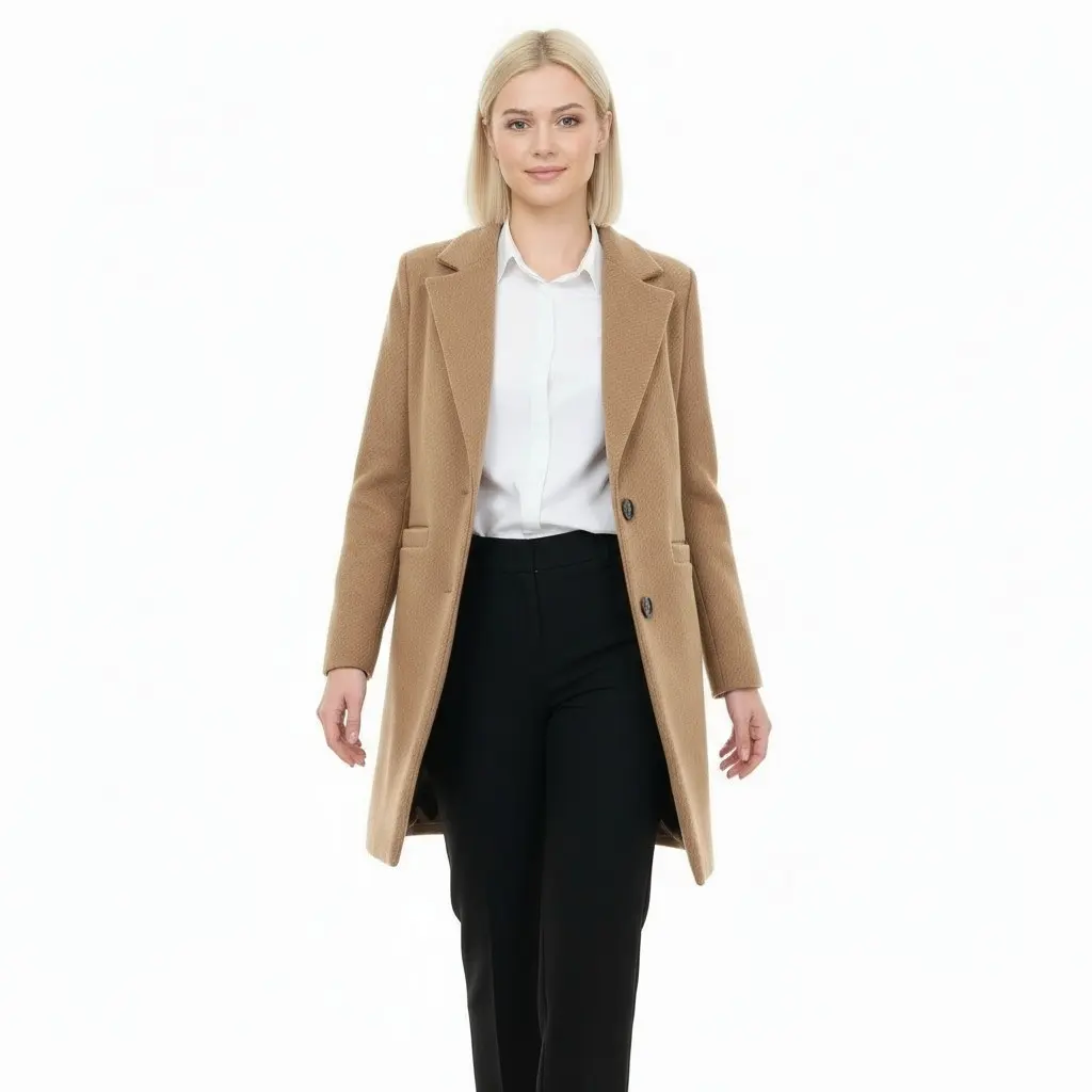 Camel Classic Striped Yups Coat
