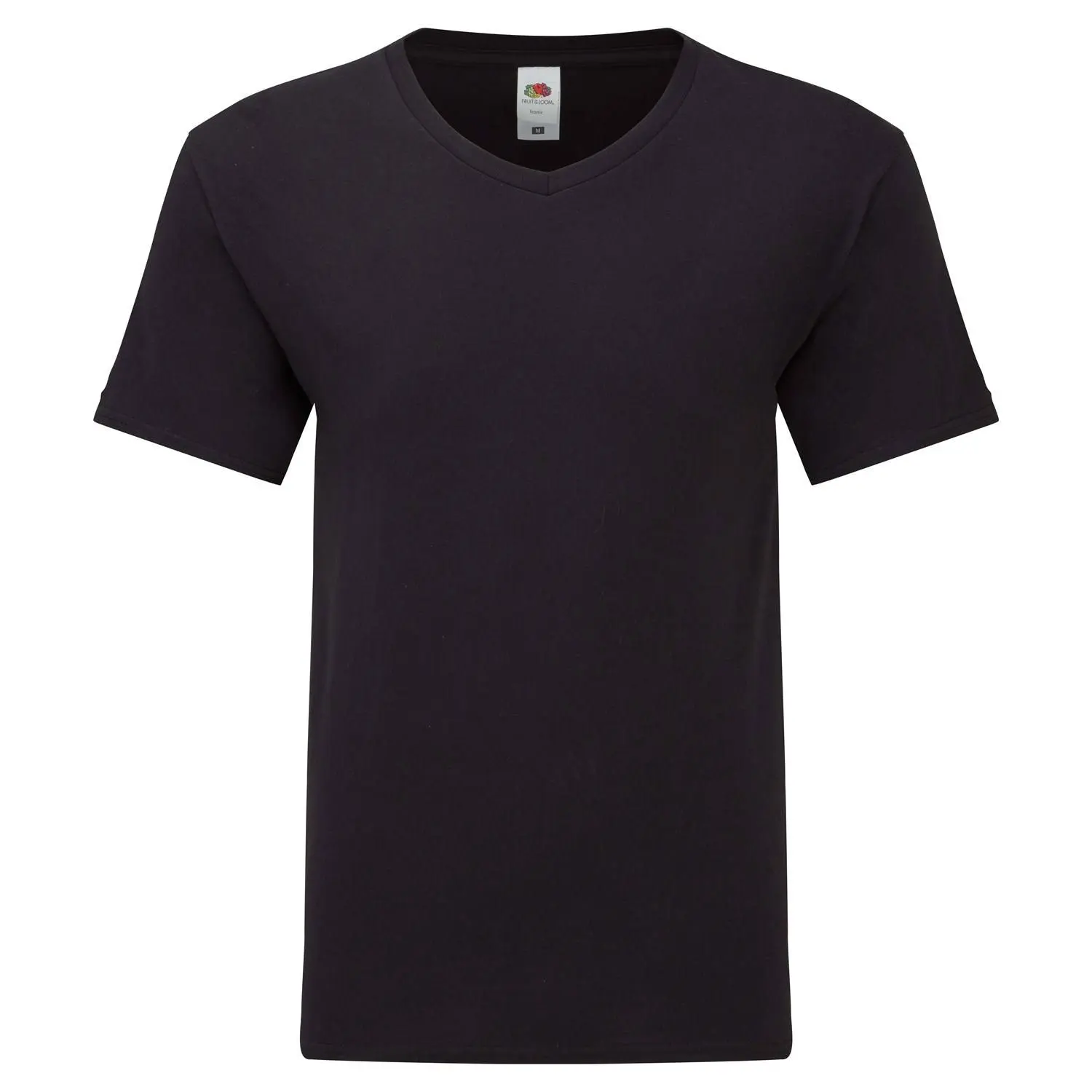 Černé pánské tričko Iconic V-Neck Fruit of the Loom