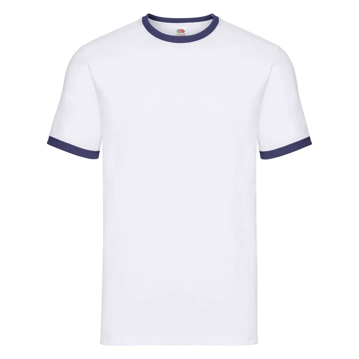 White T-shirt Ringer Fruit of the Loom