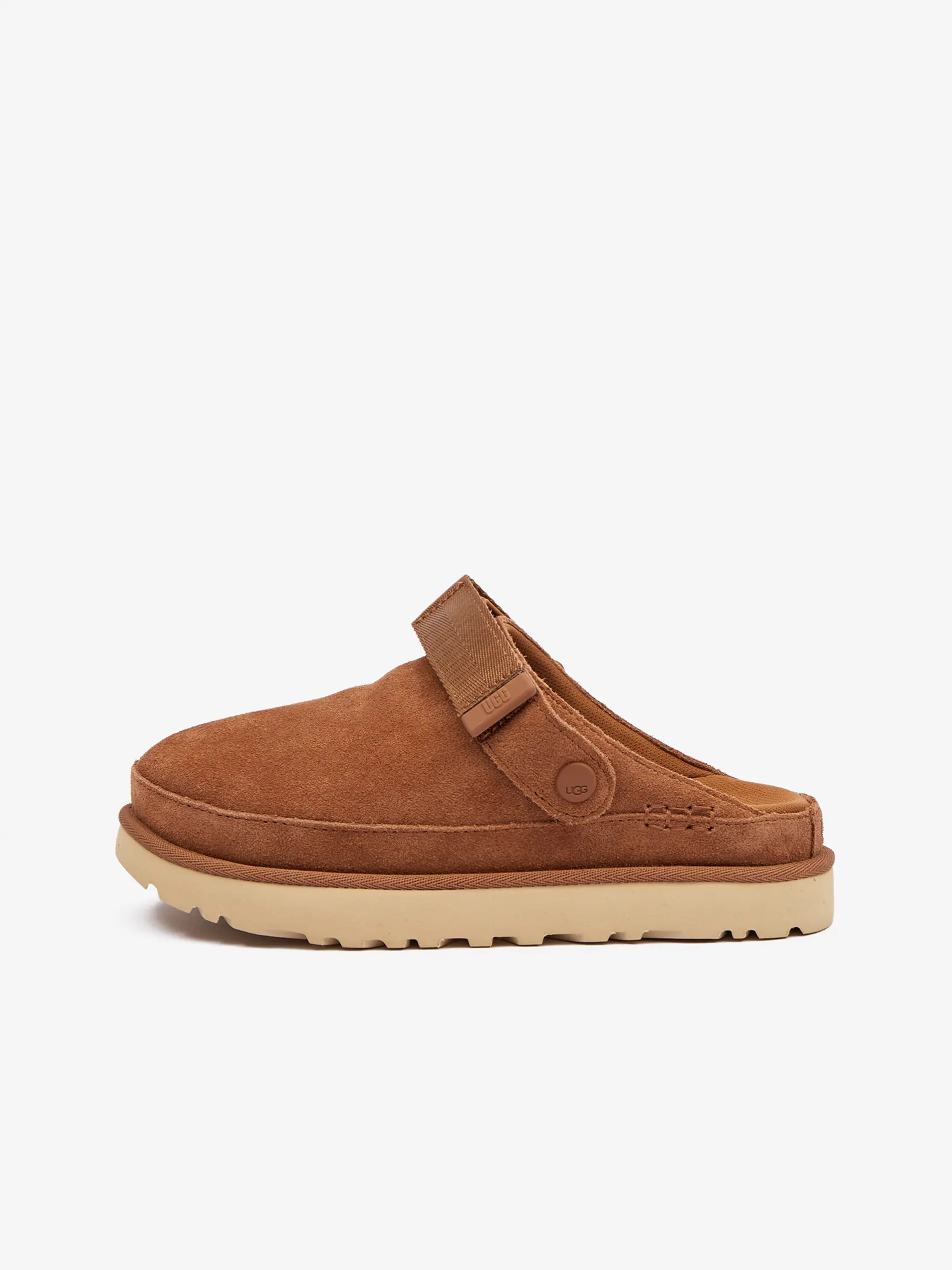 Hnědé dámské semišové pantofle UGG Goldenstar