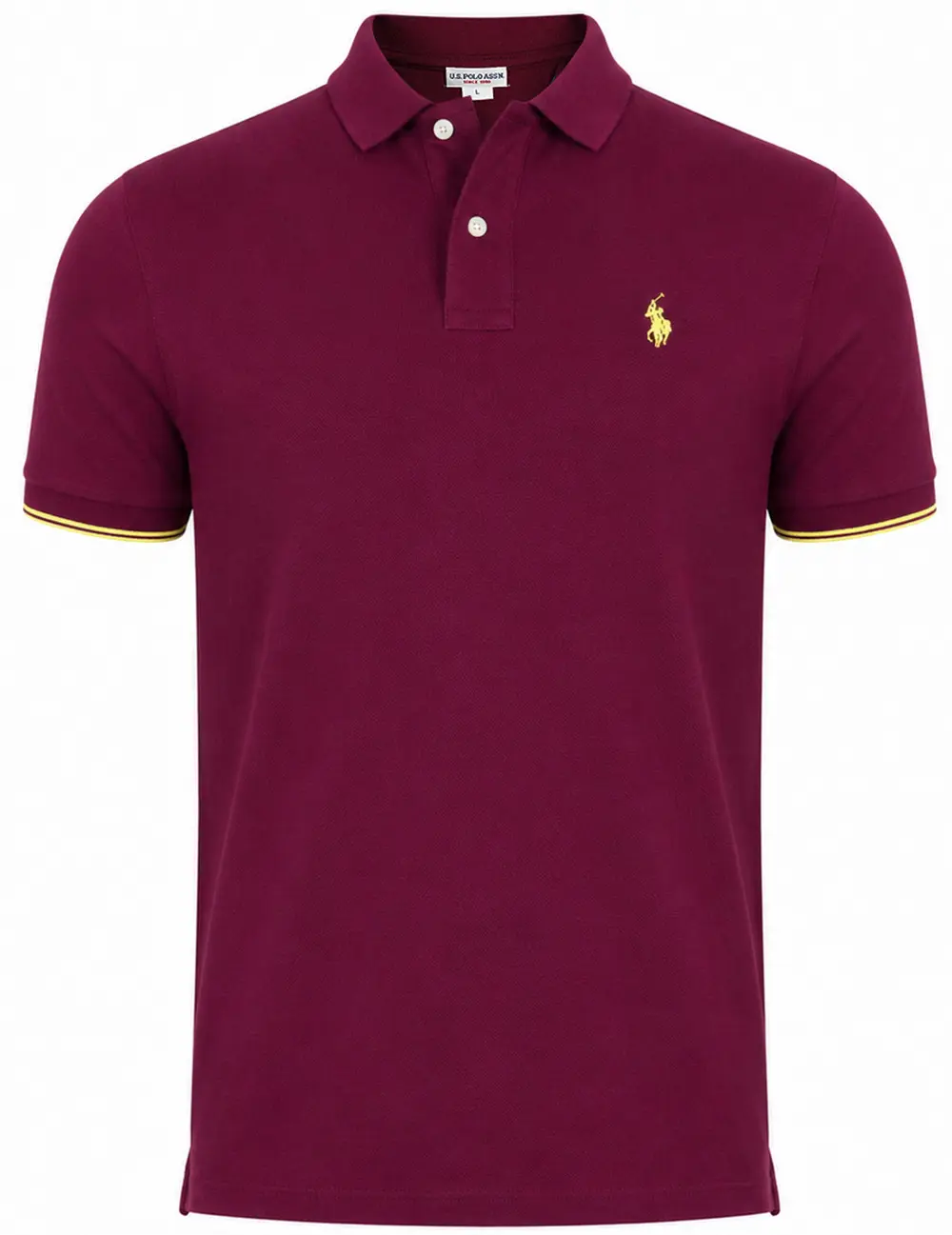 Pánské burgundy polo triko