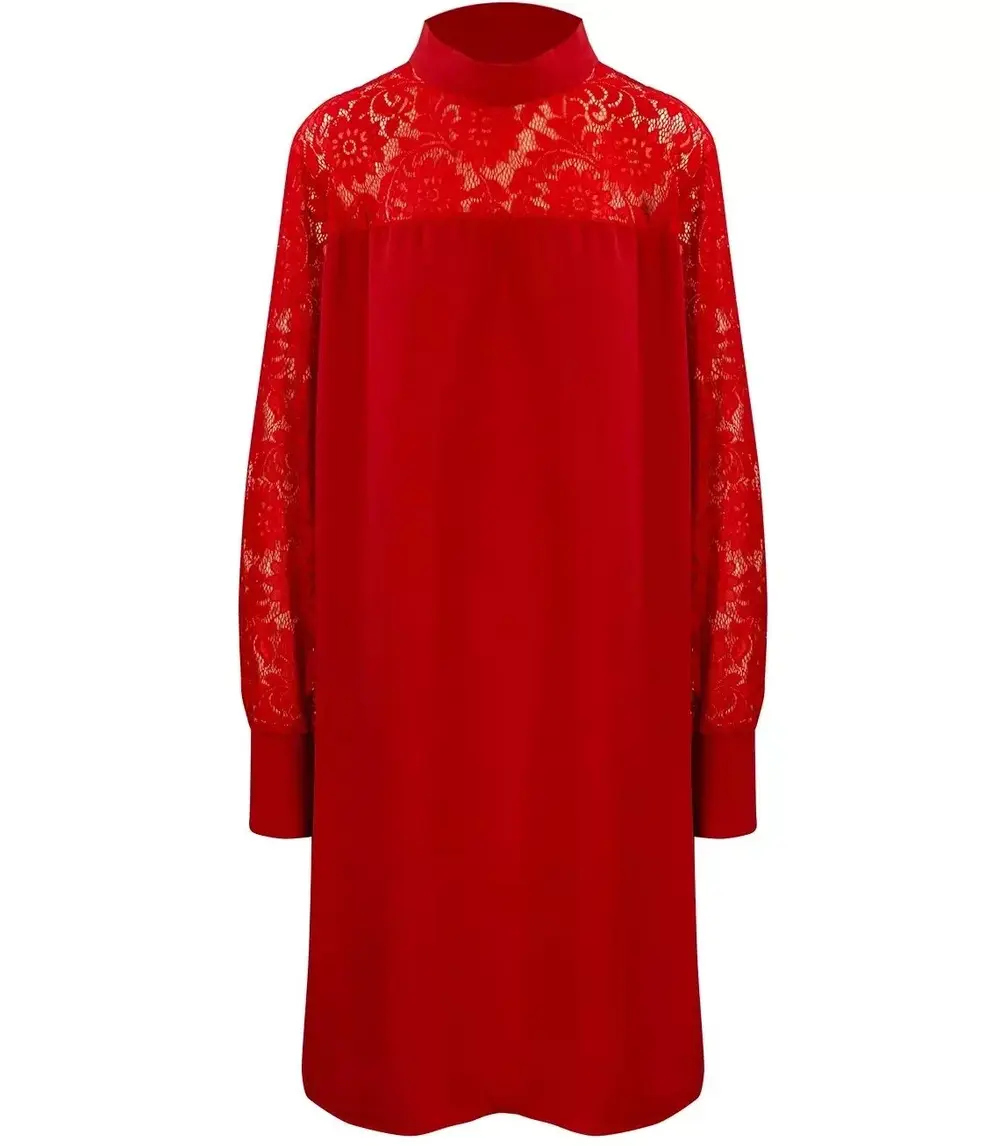 Pri Women's Decorative Lace Midi Dress