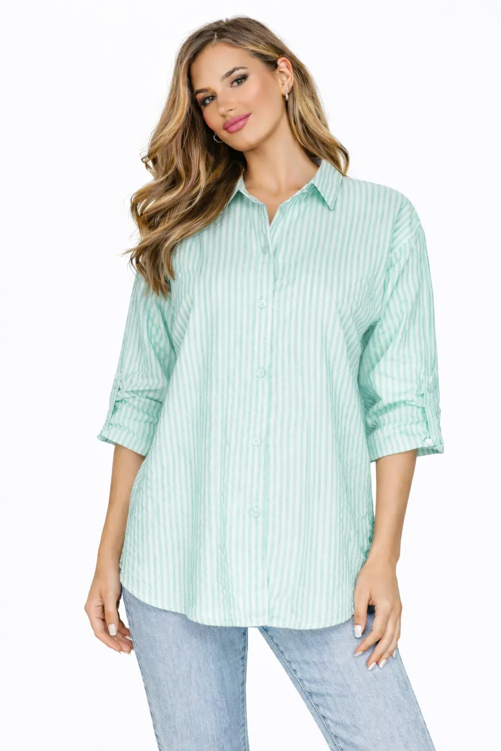 Mátově-zelené hodinky FASHION ID8849