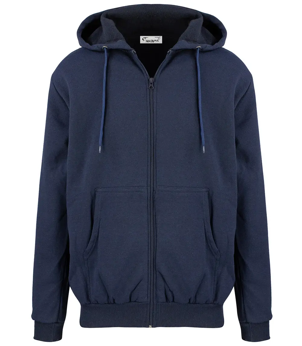 Pri Men's warm sweatshirt with a hood, plain, one-color