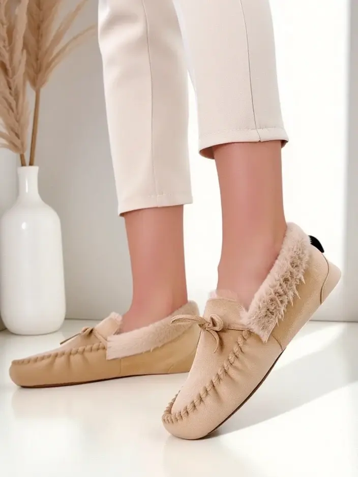 Resti Women's moccasins with fur Ahtikes