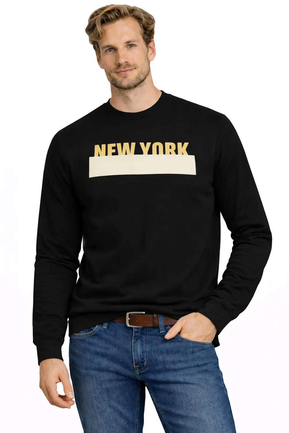 Pánská mikina Jumper 202176 Černá