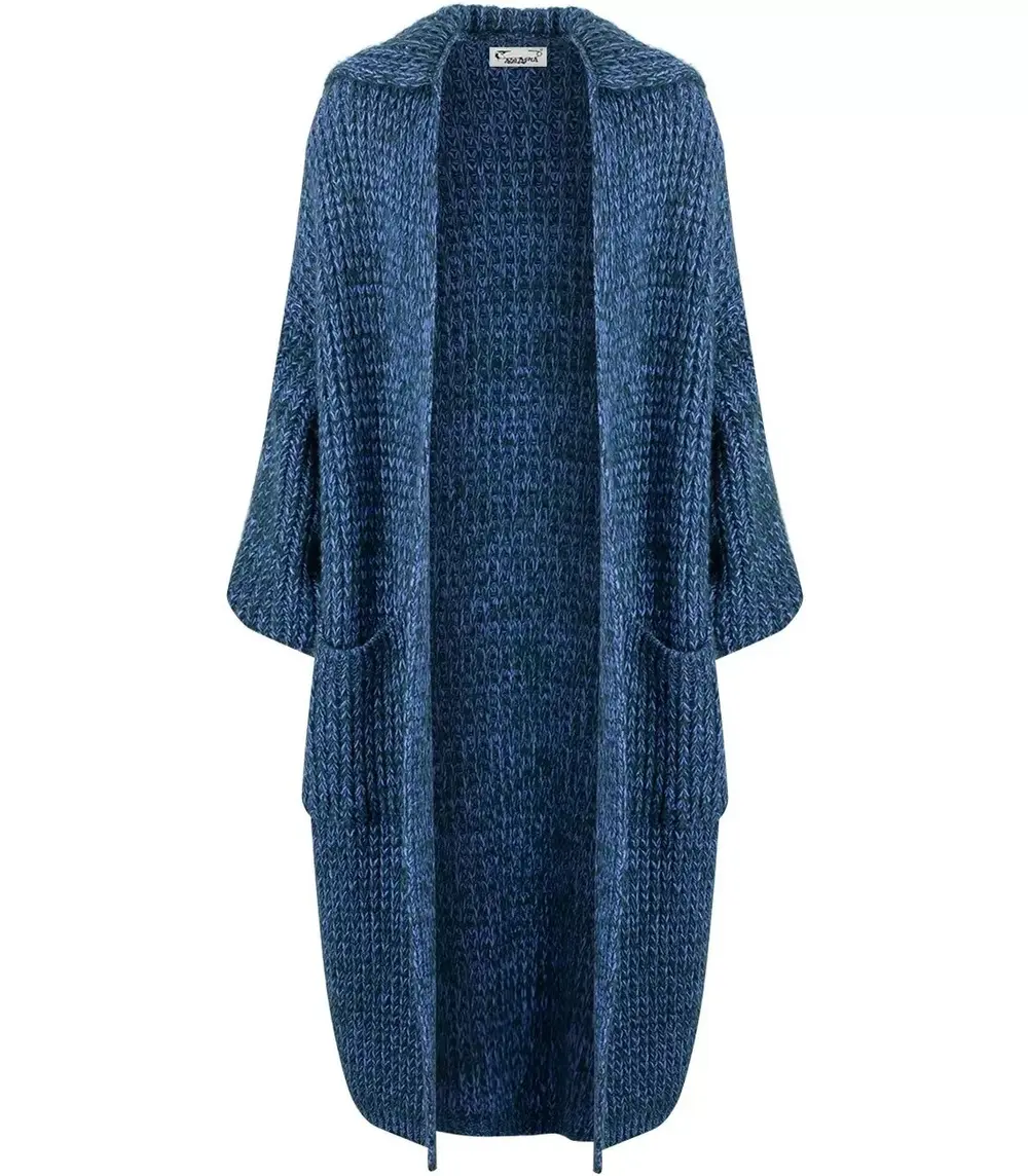 Pri Long warm cardigan sweater thick weave VALERIA