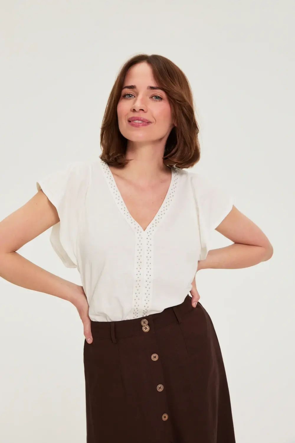 Dámské triko Marisse Off White