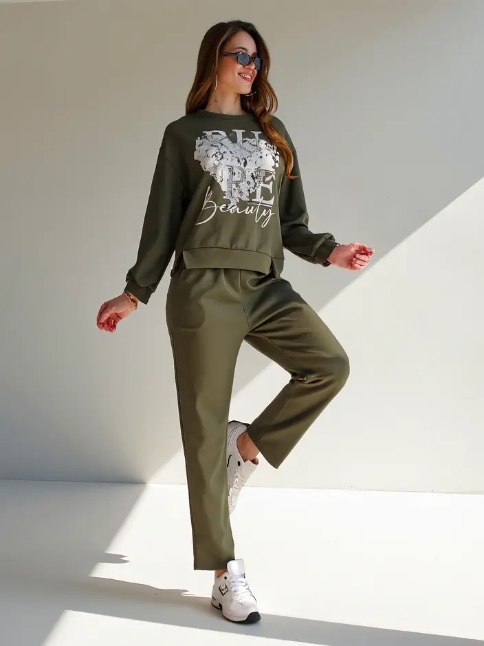 Resti Women's viscose set with print