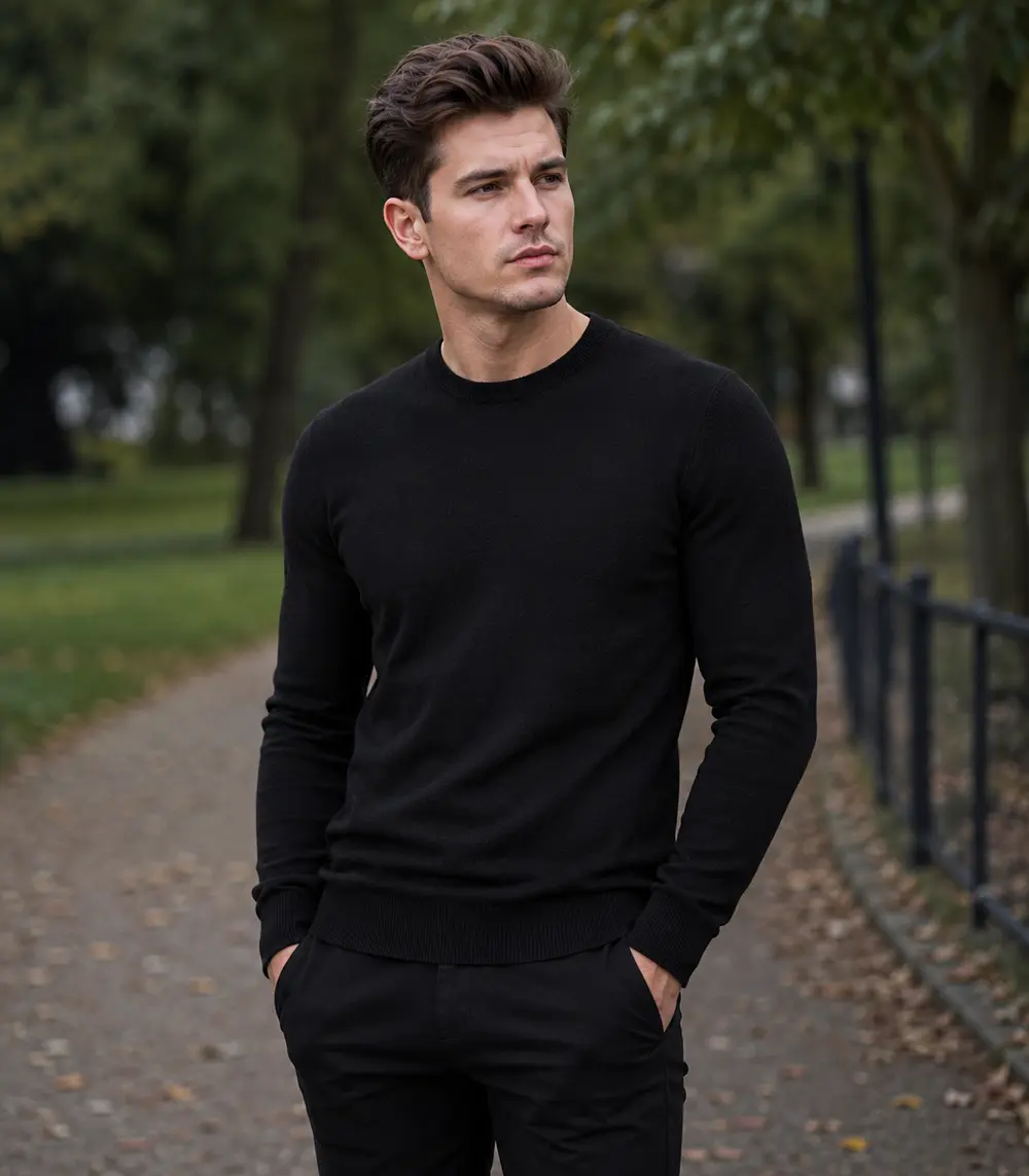 Pánský černý svetr New Boy