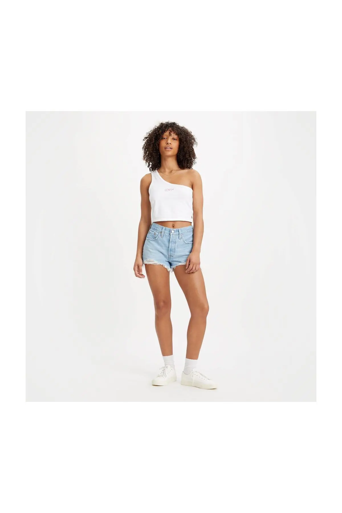 Světle modré dámské džínové kraťasy Levi's®
