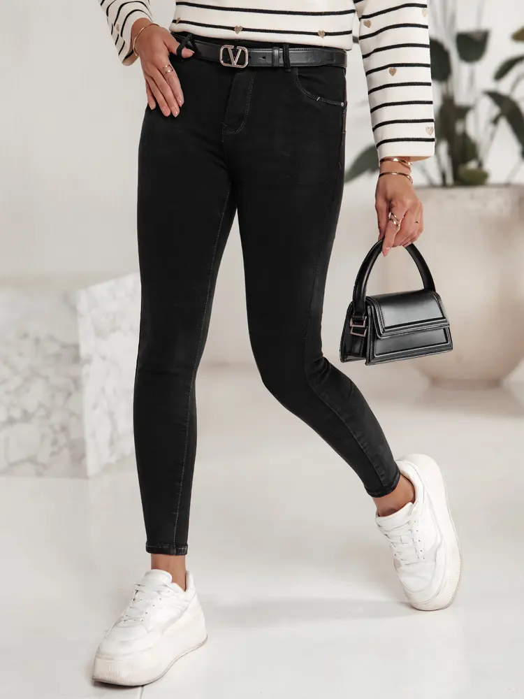 Dámské skinny džíny BLACKIN černé