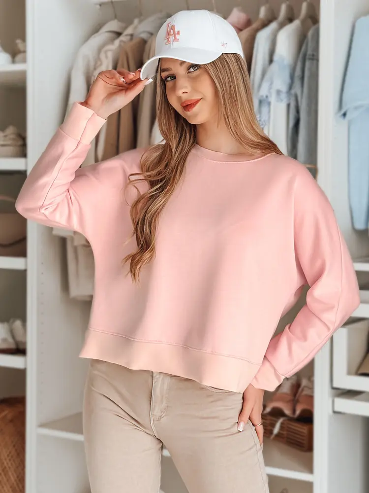 Růžová oversize halenka s wisiorkem