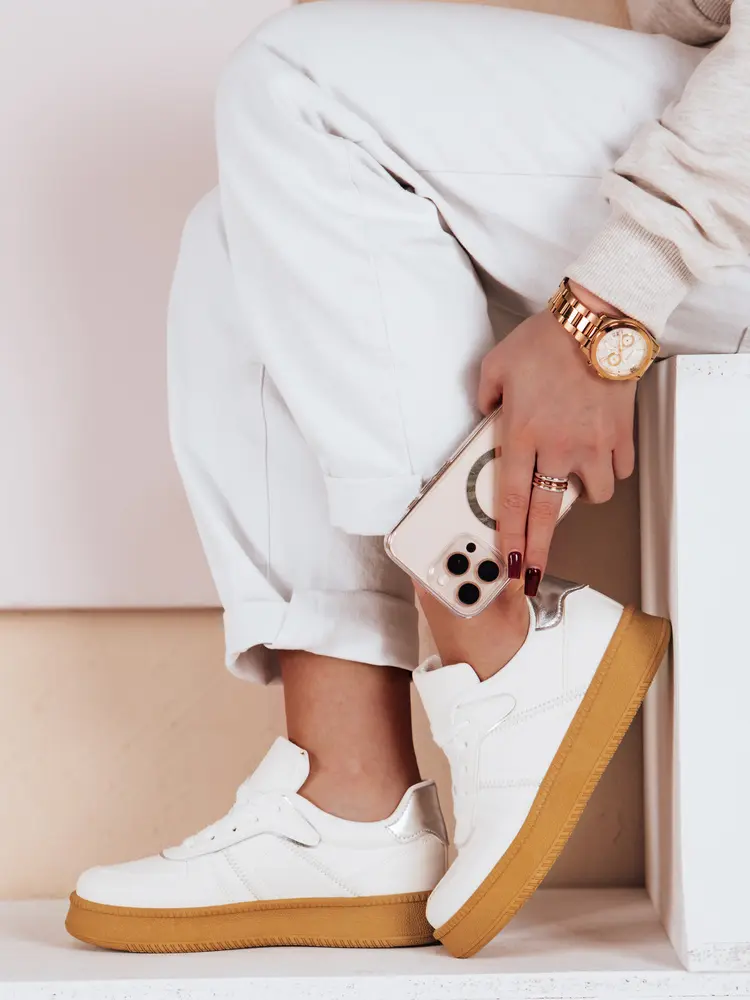 Dámské sneakersy na platformě NOXSTEP bílé