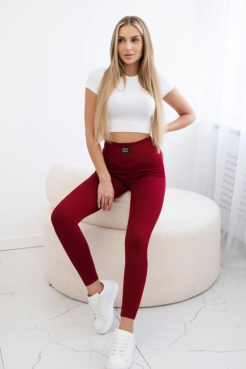 Kesi Dámské legíny Hommy 9429 Barva: Bordó, Velikost: UNI