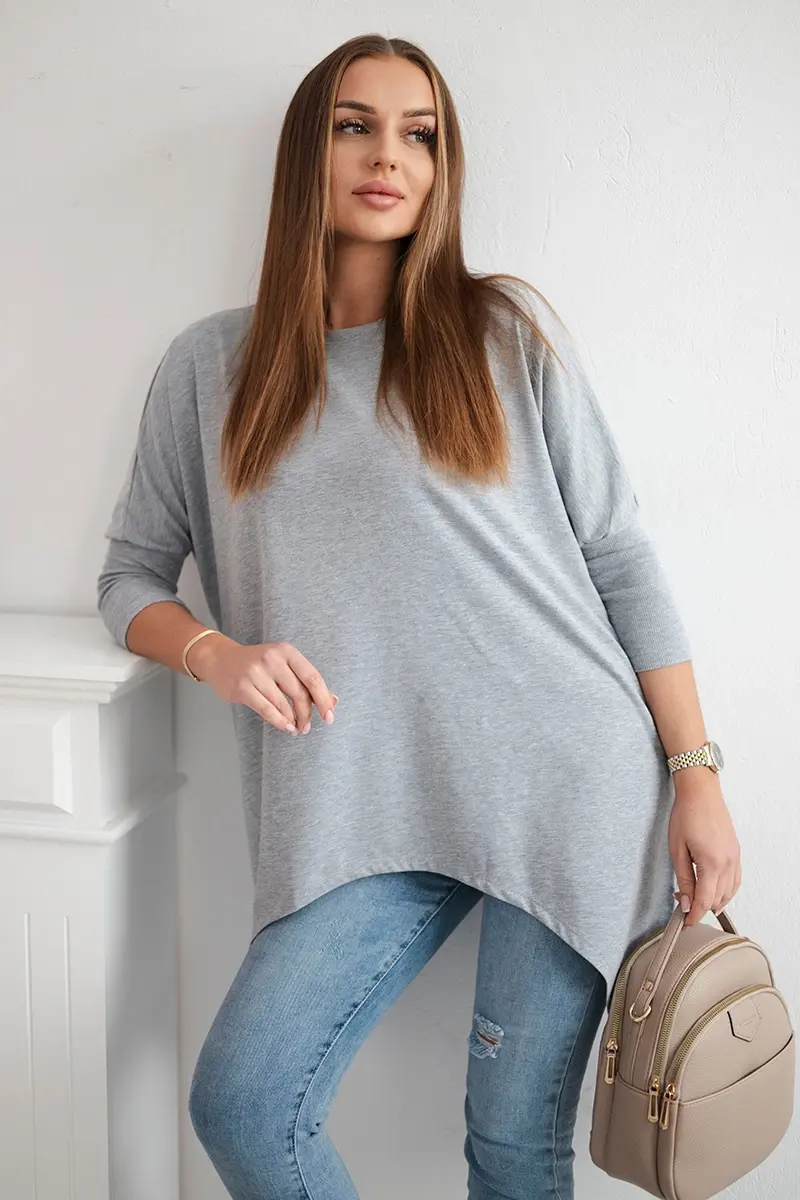 Halenka oversize šedá