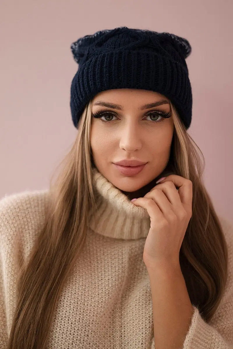 marka niezdefiniowana Fleecová čepice Alice K248 denim+blue