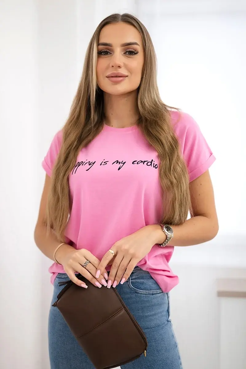 Halenka Shopping je moje kardio světle růžová