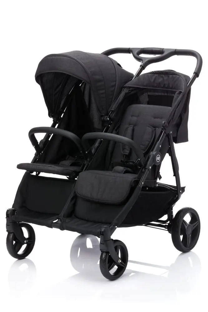 Fillikid Kočárek pro dvojčata Duo black melange