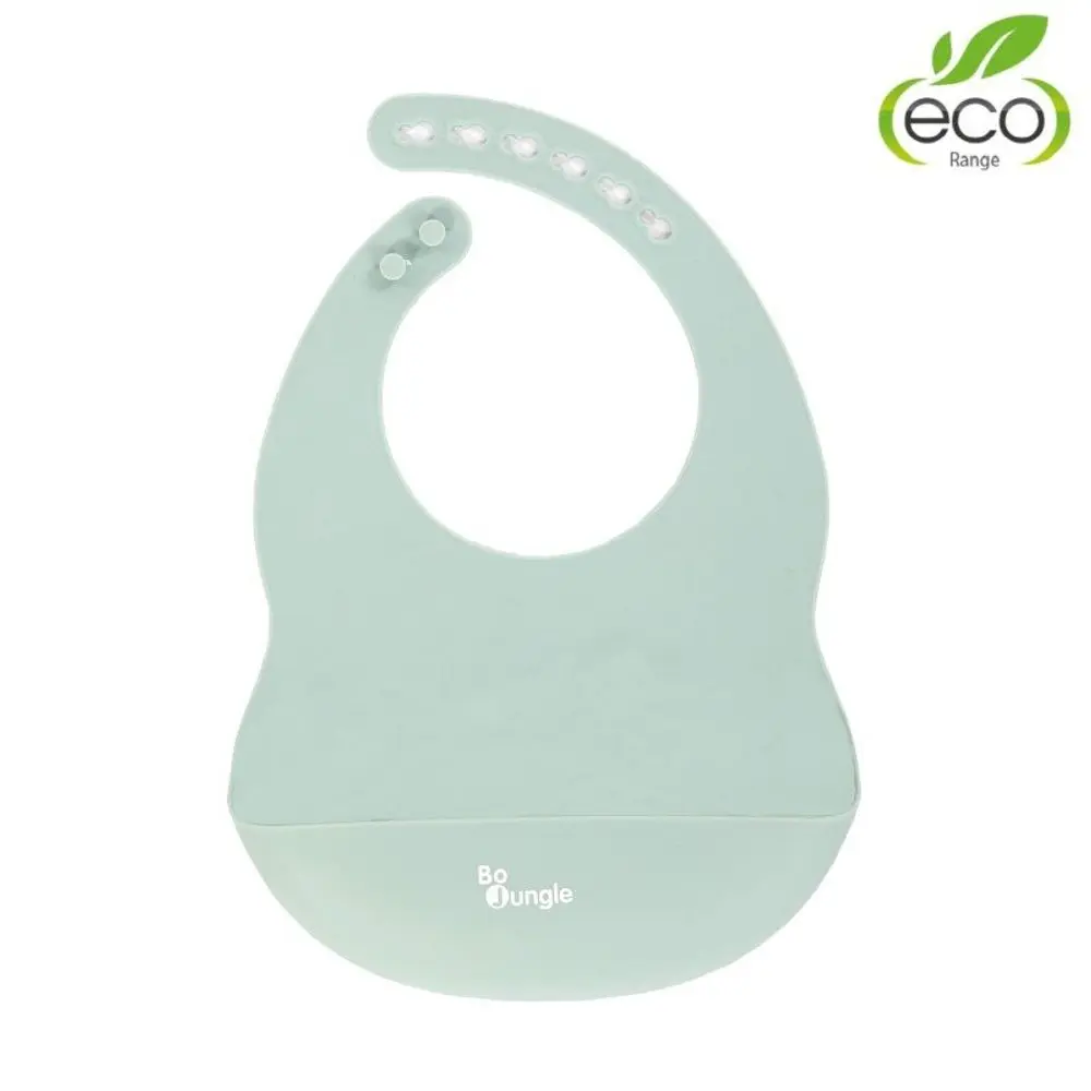 Bo Jungle silikonový bryndák - Pastel Blue