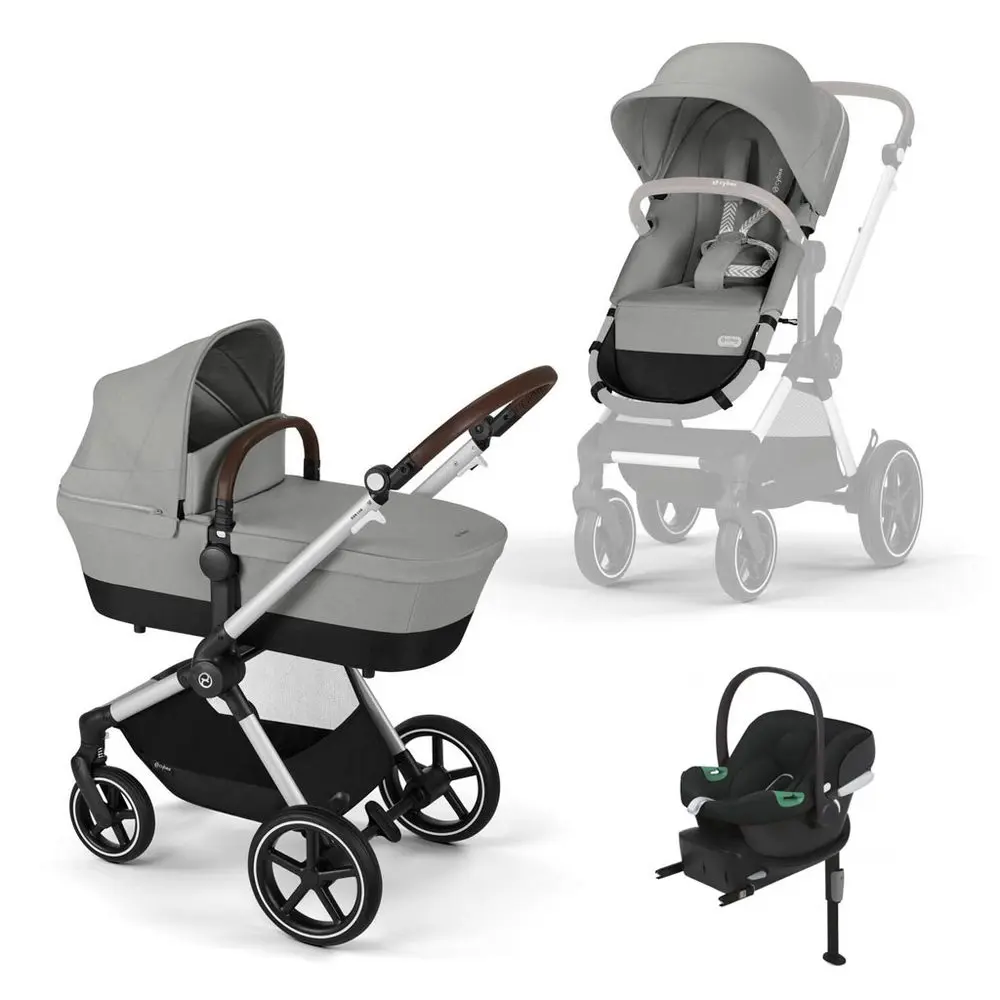 Cybex Eos Lux + Aton B2 i-Size + Base One 2025 - Stone Grey