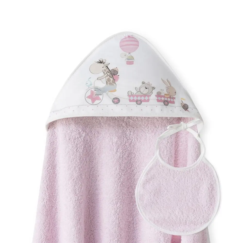Interbaby OSUŠKA froté ZVÍŘÁTKA - růžová