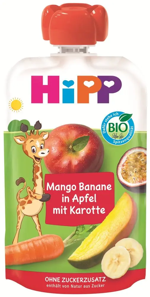 HiPP BIO Kapsička jablko banán mango mrkev 100 g