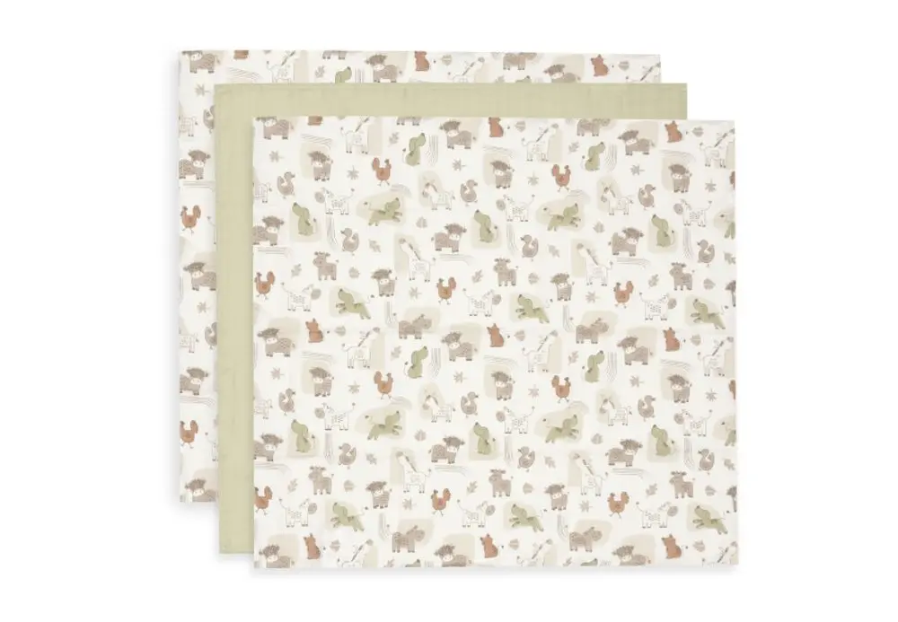 Jollein Pleny 3 ks 70x70 cm Barn Buddies