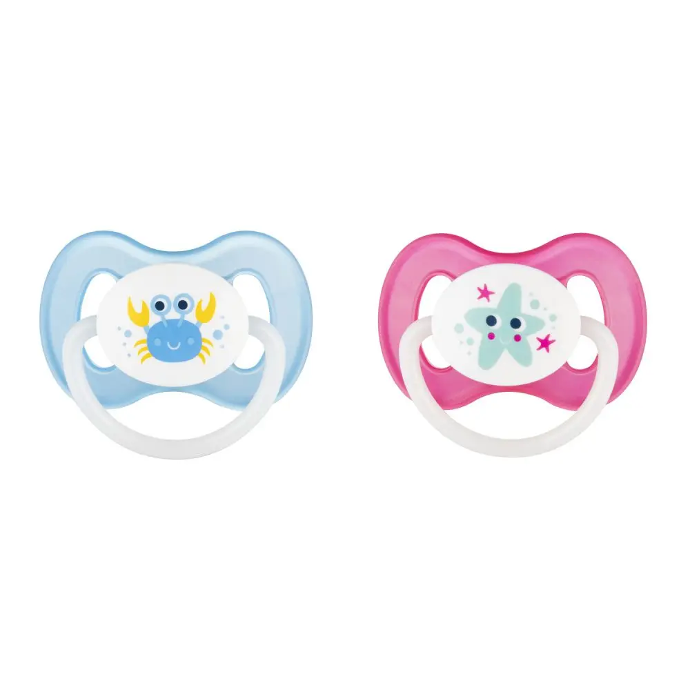 Canpol babies Dudlík svítící kaučukový třešinka 6-18m LOVE&SEA