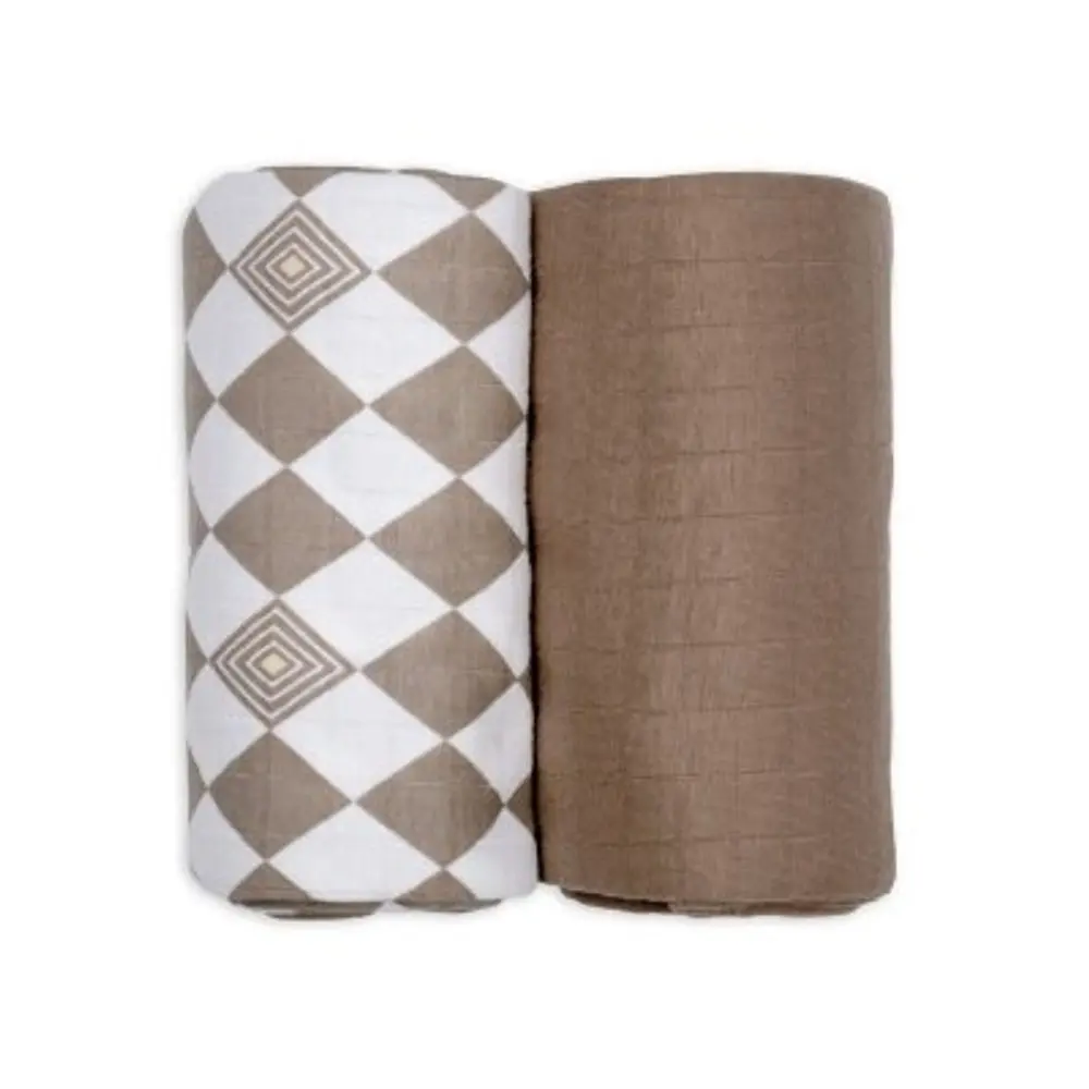 LODGER Swaddler Solid Matcha 2balení 110 x 110 cm Buffalo