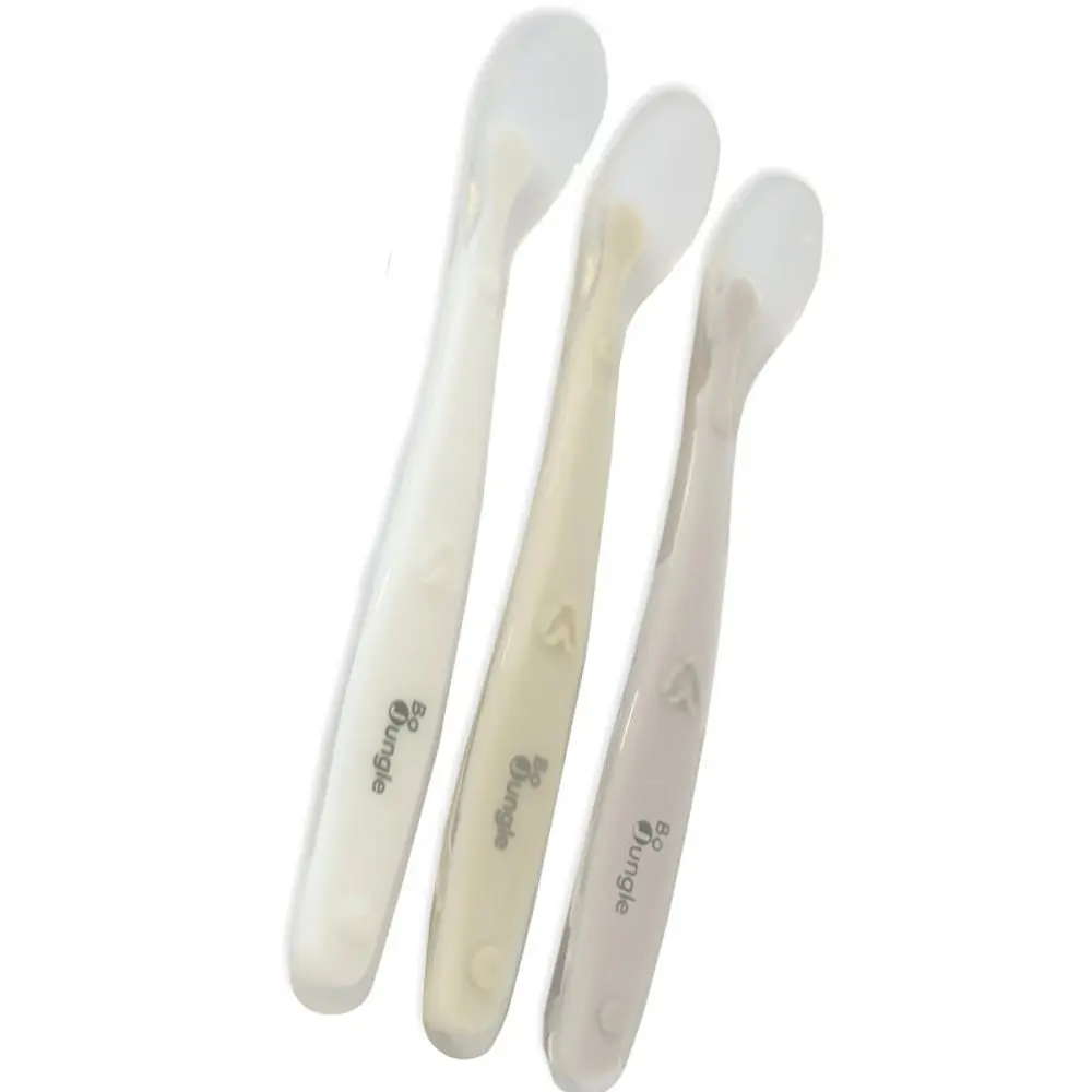 Bo Jungle Měkké jídelní lžičky SOFT White/Grey/Blue (3ks) - Měkké jídelní lžičky SOFT