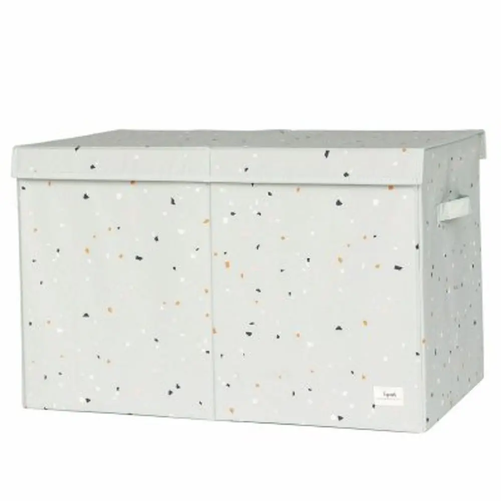 3 SPROUTS Truhla na hračky Recycled Terrazzo/Green