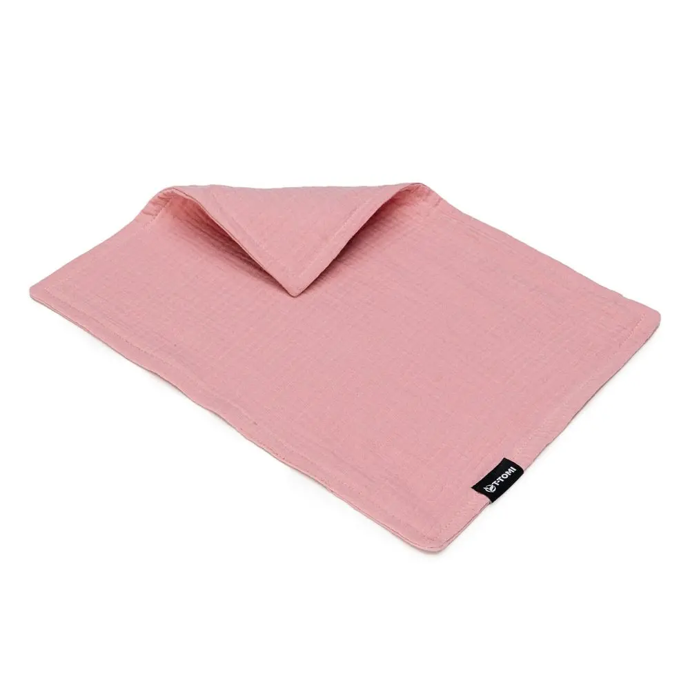 T-TOMI Mušelínová plena pod hlavičku Pink