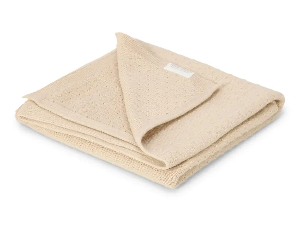 Little Dutch Deka pletená 70x100 cm Pure Soft Beige