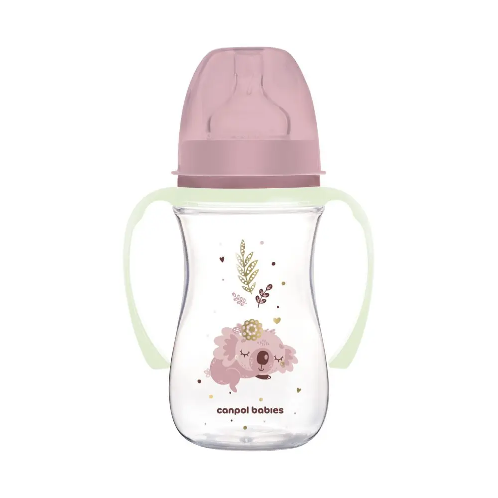 Canpol babies Antikoliková lahev EasyStart SLEEPY KOALA 240ml růžová