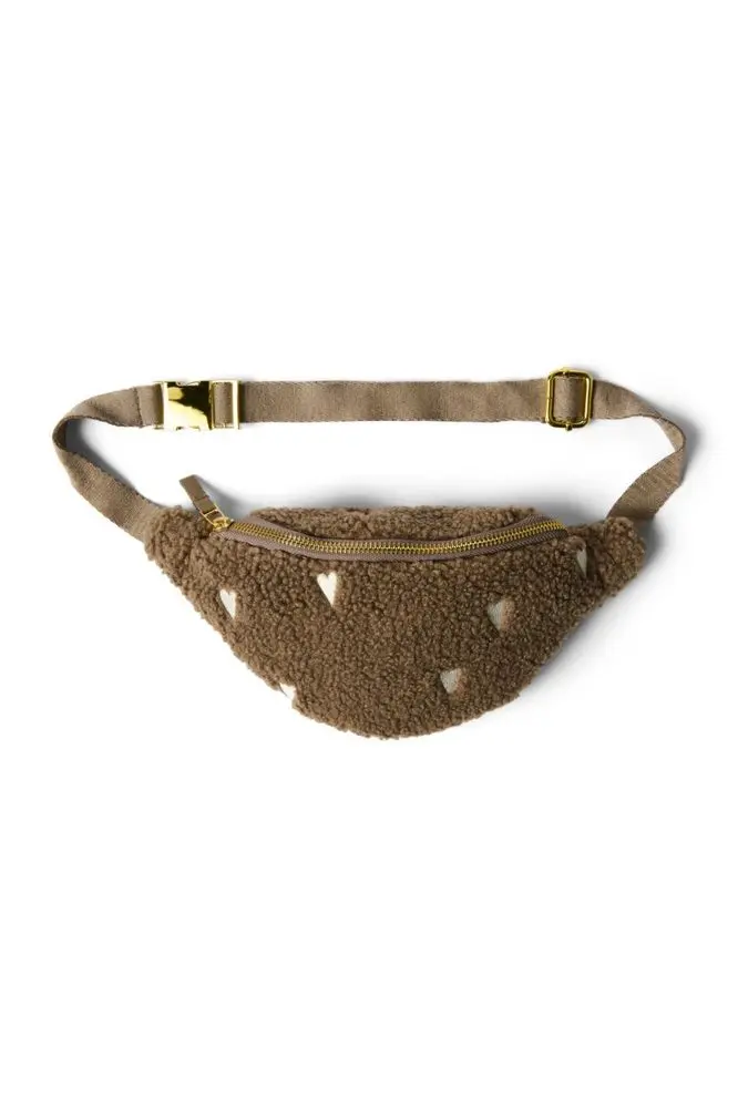 Studio Noos Teddy Hearts Mini FANNY kabelka Brown Hearts