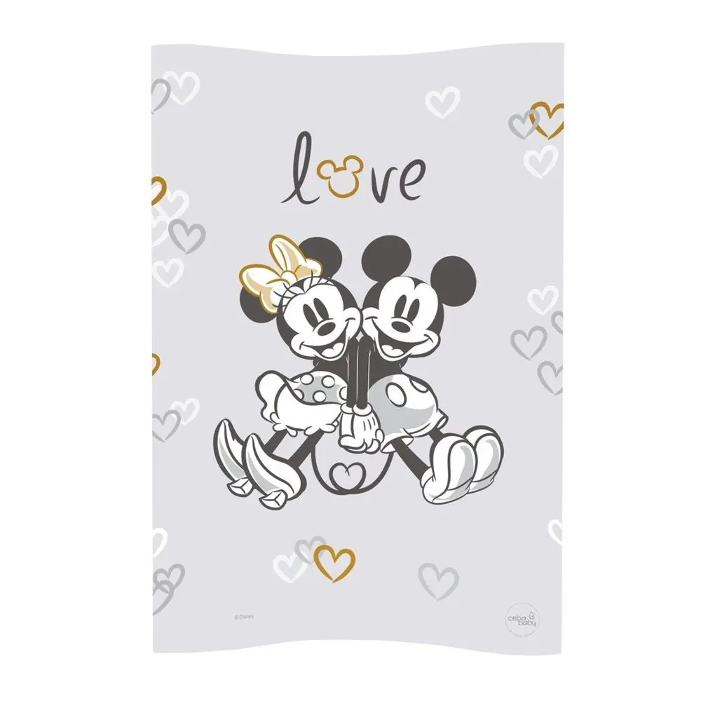 CEBA Podložka přebalovací měkká COSY (50x70) Disney Minnie & Mickey - Grey