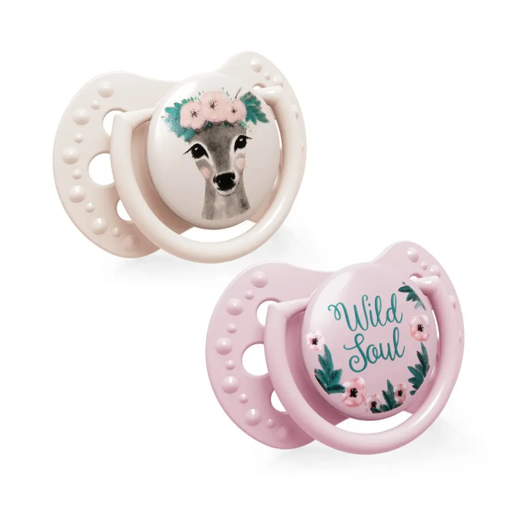 Lovi Dudlíky 3-6m, Wild soul - růžová, béžová