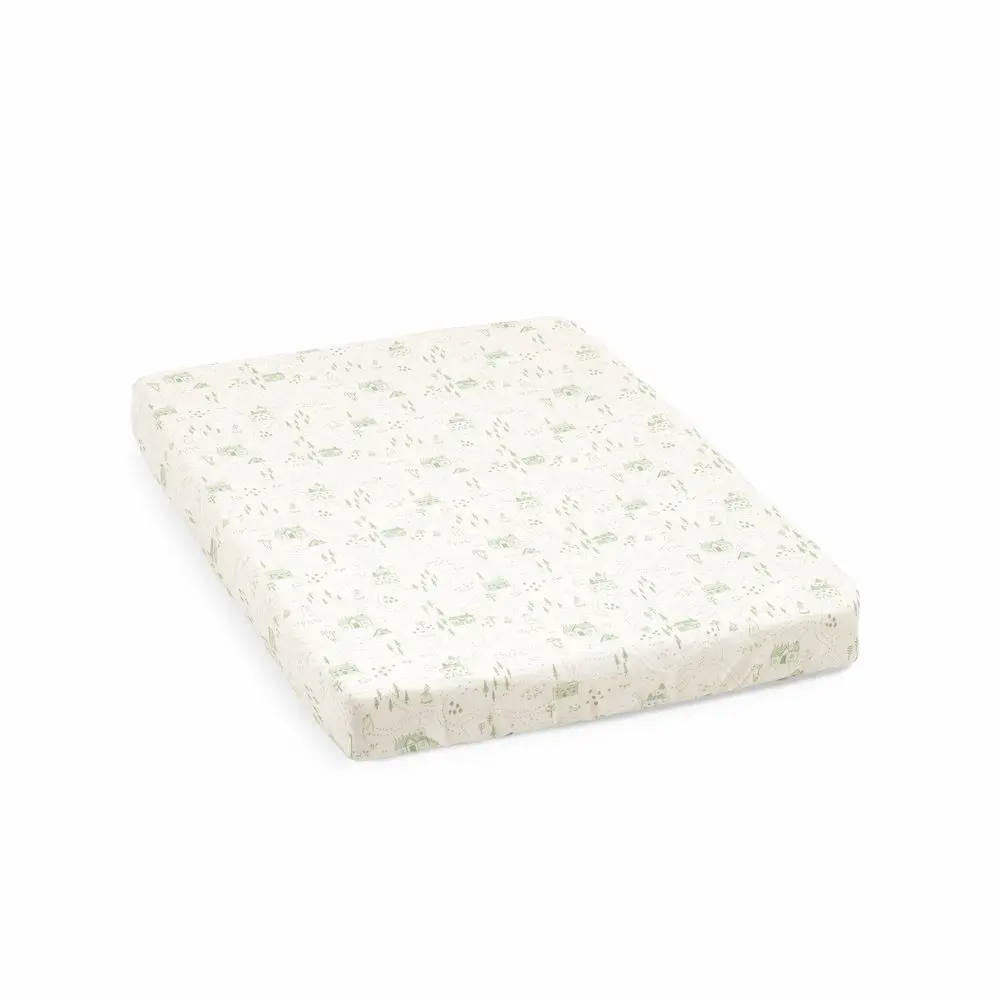STOKKE® Nighti™ Mini bavlněné prostěradlo 60x80 cm - Sage Green Map