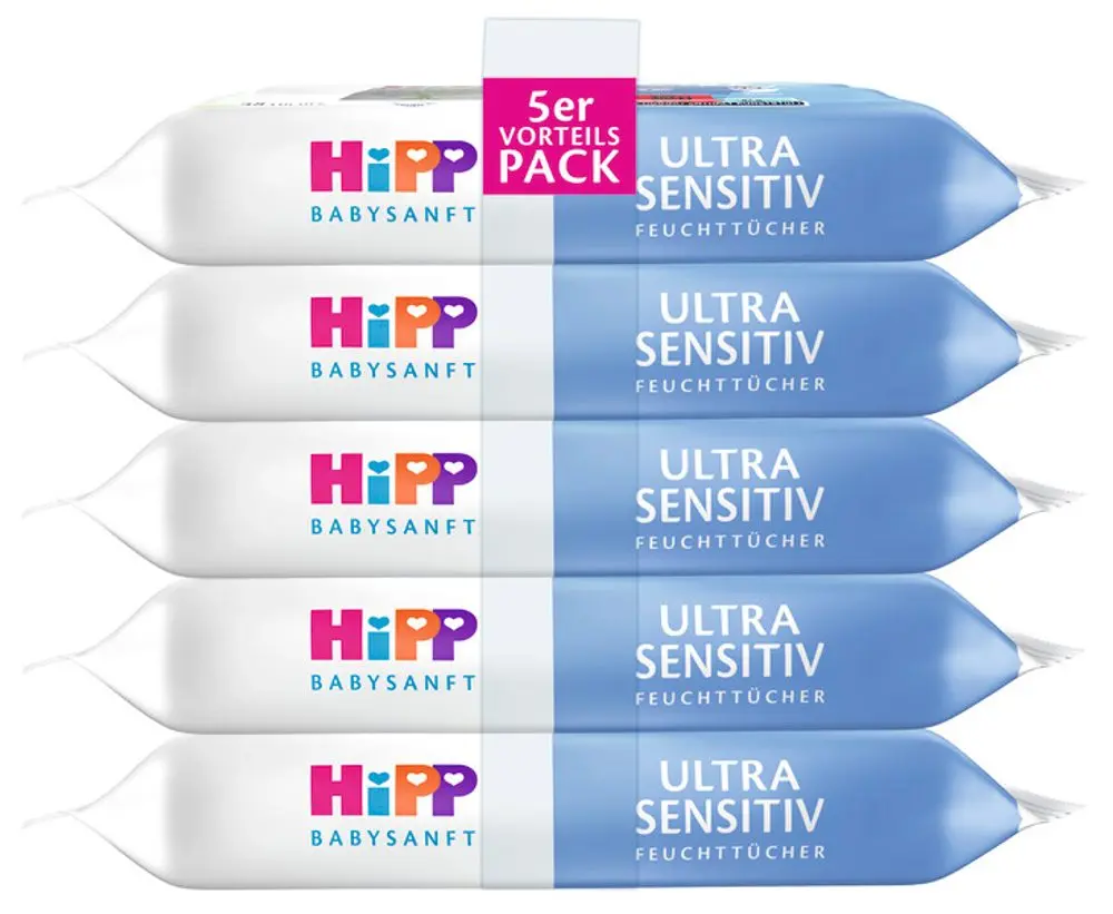 HiPP BABYSANFT Čistící vlhčené ubrousky Ultra sensitive 5 x 48 ks 240 ks