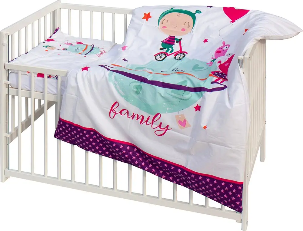 Scarlett Dětská postýlka s kompletní výbavou Scarlett 120 x 60 cm - Moly