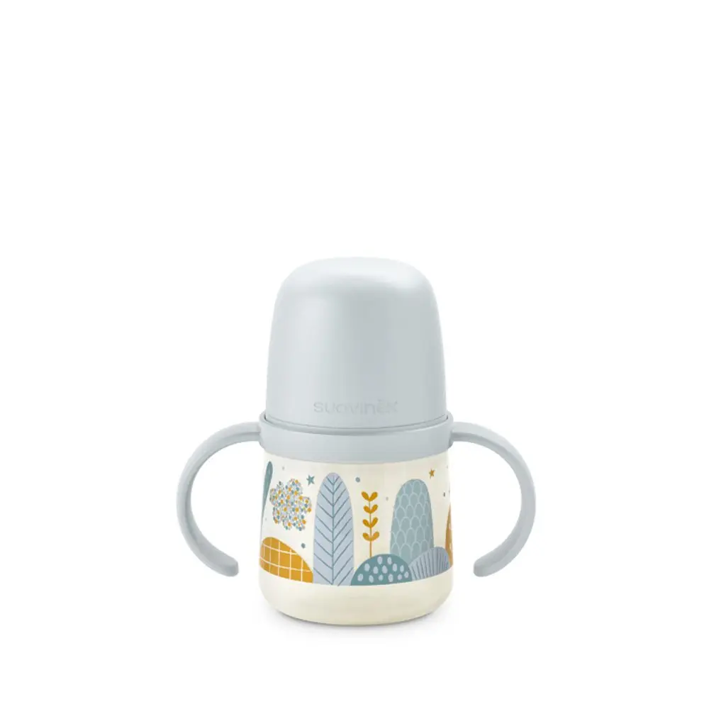 Suavinex PRVNÍ láhev s oušky DREAMS 150ml - MODRÁ