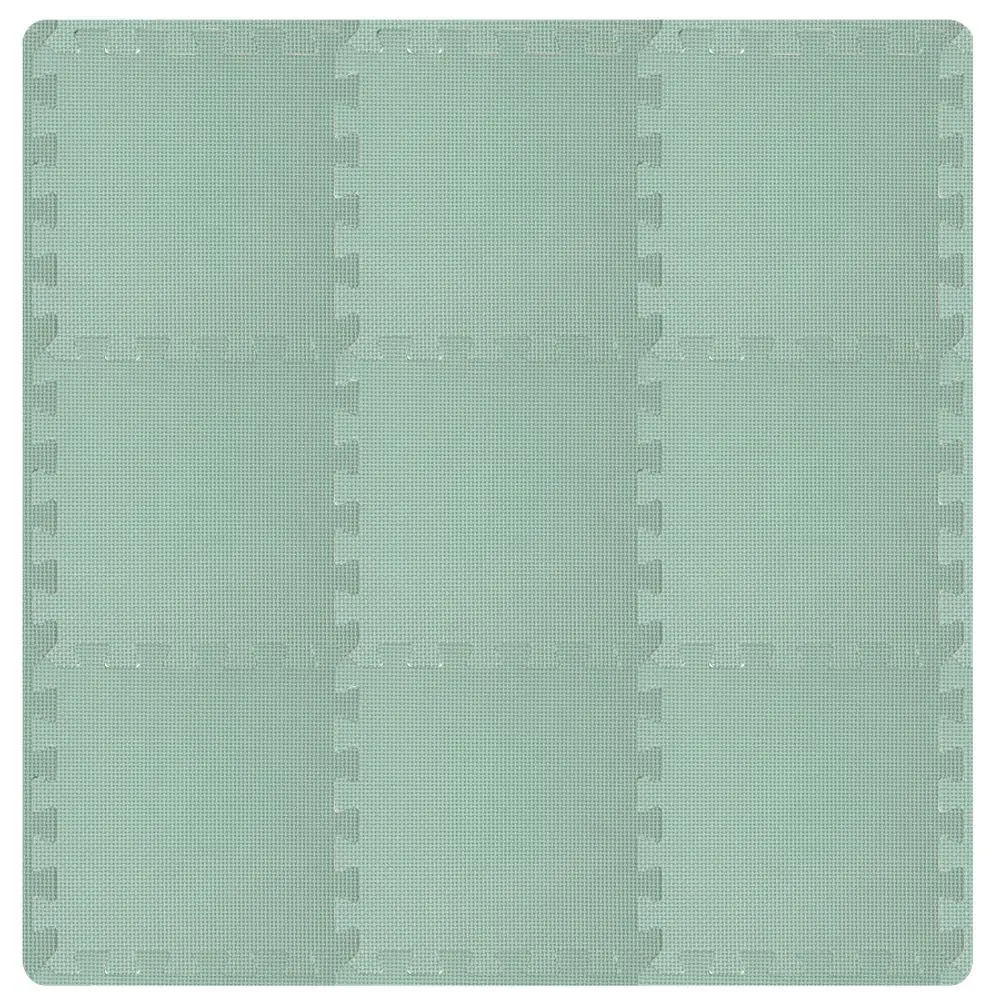 Rialto Baby Hrací podložka puzzle s okrajem Light Green 92x92 cm