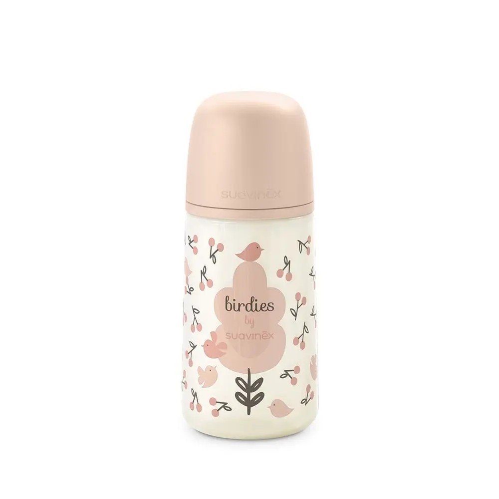 Suavinex Kojenecká láhev 270 ml M BIRDIES