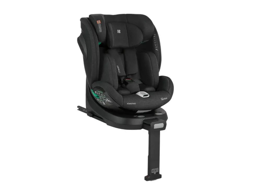 KikkaBoo Autosedačka 40-150 cm i-Twist i-SIZE Black