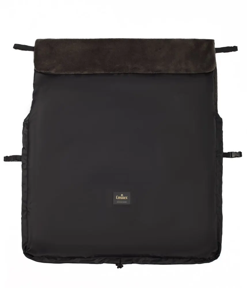 Emitex Nepadací deka černá + velvet khaki