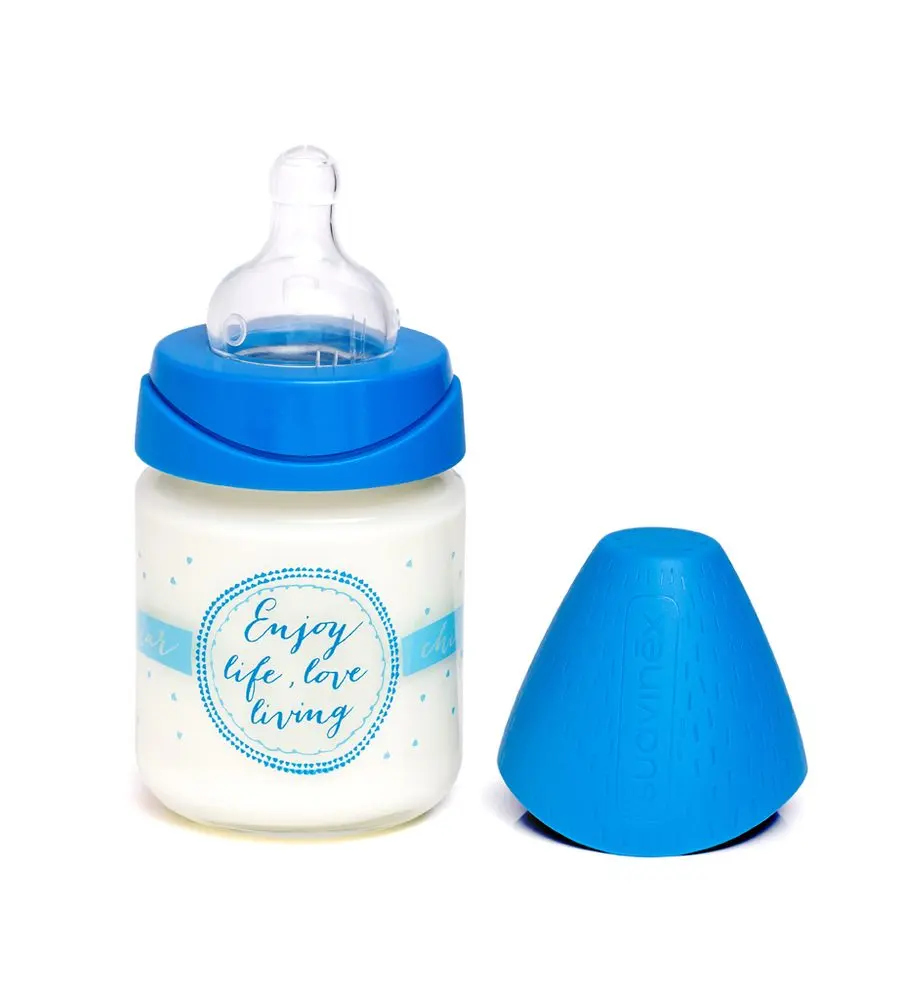 Suavinéx skleněná anatomická láhev MFL 120ml