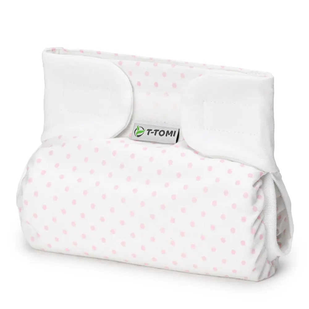 T-TOMI Ortopedické abdukční kalhotky - suchý zip Pink dots (3-6kg)