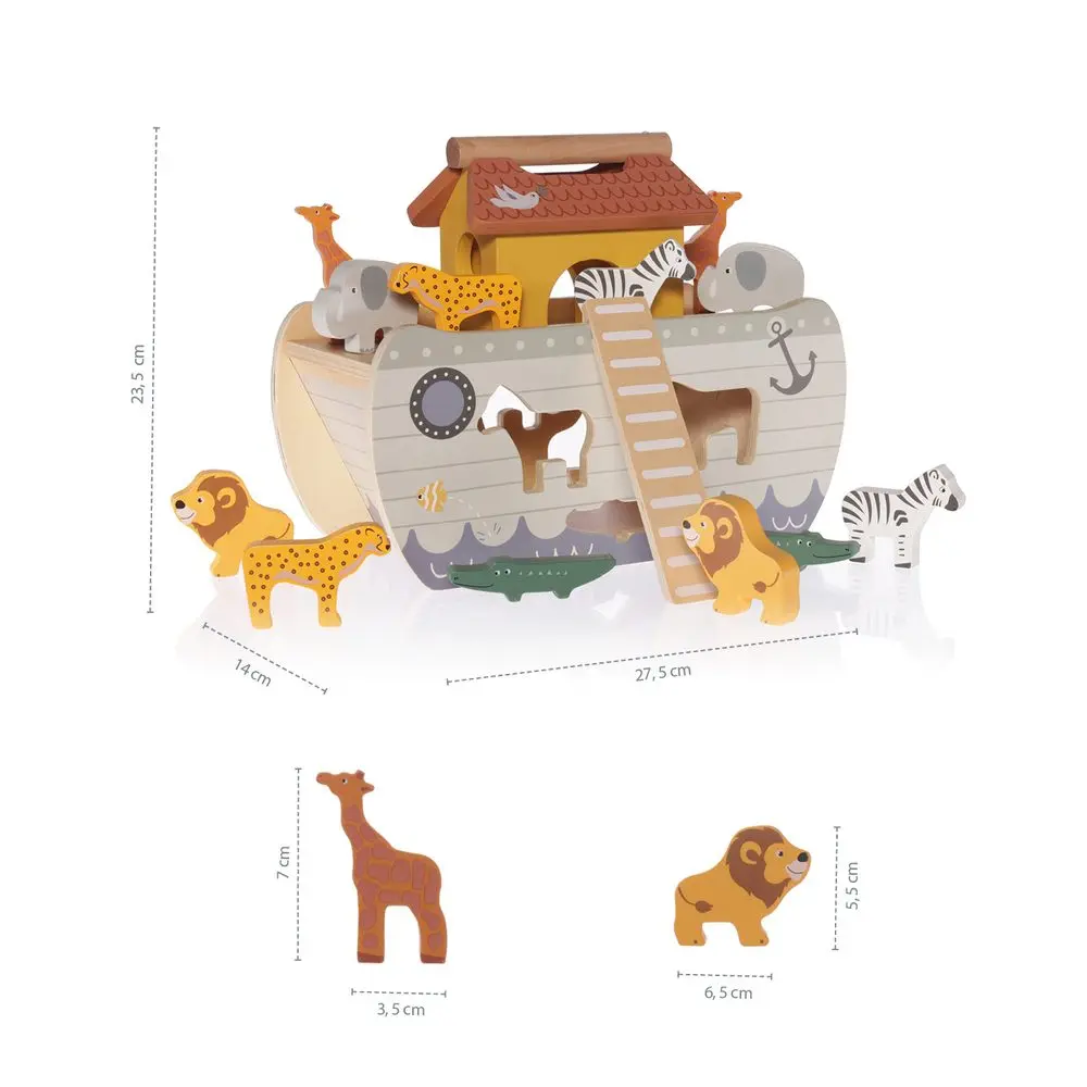 ZOPA Dřevěná vkládačka archa - Wood